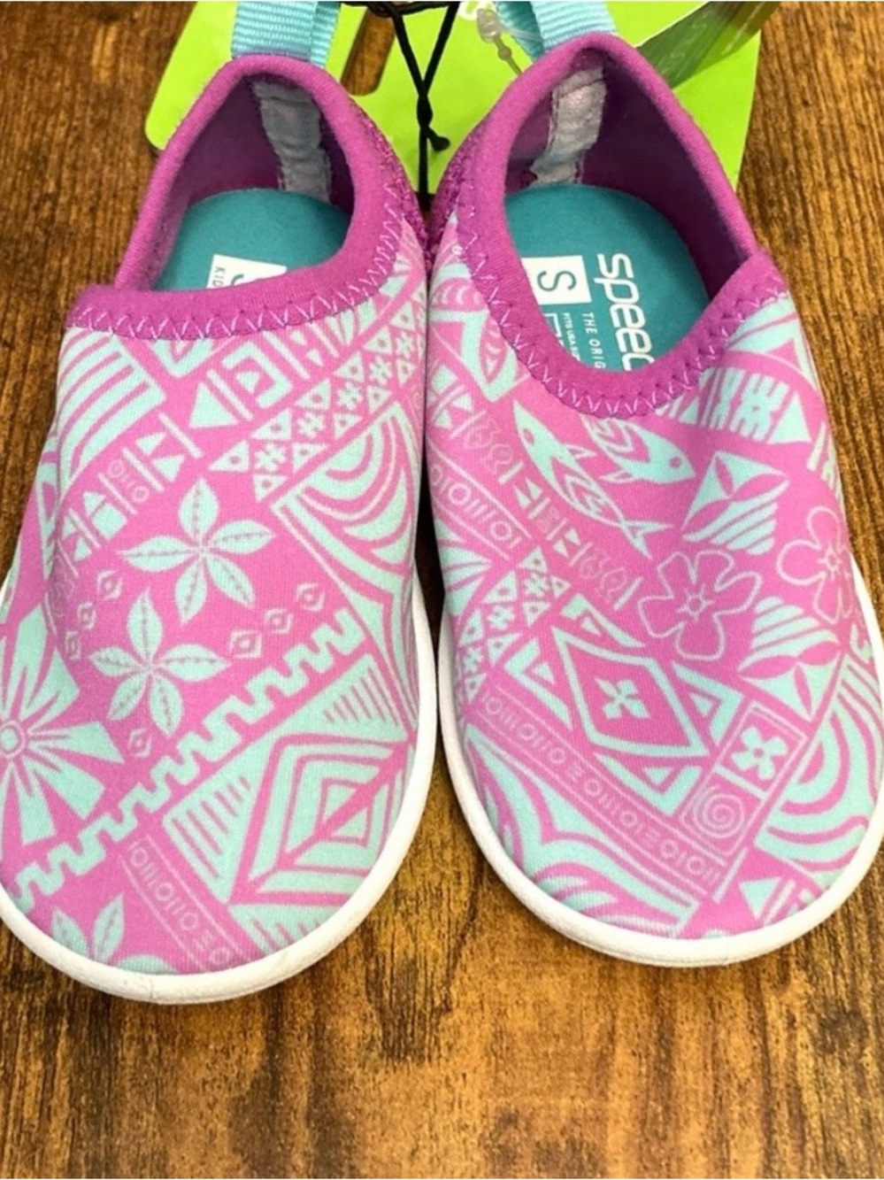 Speedo Kids Beach Bootie Water Shoes Purple/Teak Size Small (5-6) new